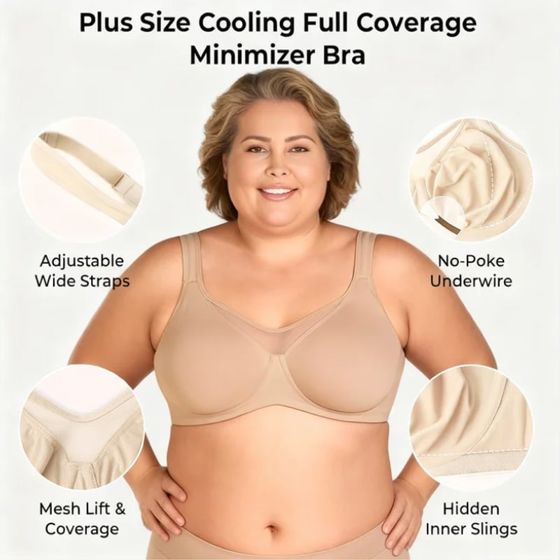⏳Hot Sale Only $10.99!!!💐🖤Women's Elegant Sheer Full Coverage Plus Size Bra