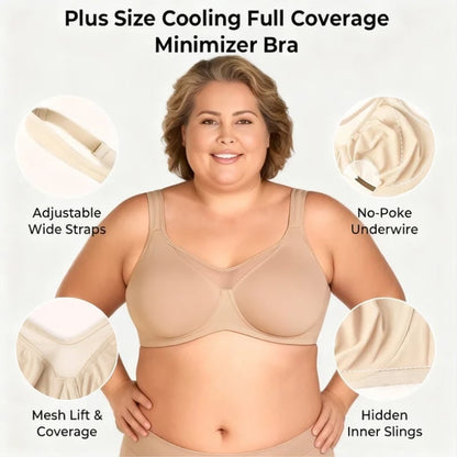 ⏳Hot Sale Only $10.99!!!💐🖤Women's Elegant Sheer Full Coverage Plus Size Bra