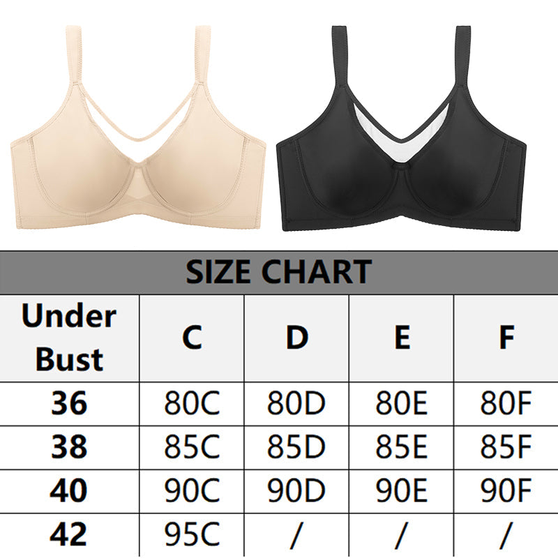 ⏳Hot Sale Only $10.99!!!💐🖤Women's Elegant Sheer Full Coverage Plus Size Bra