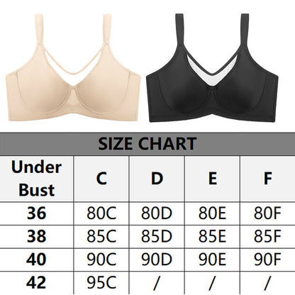 ⏳Hot Sale Only $10.99!!!💐🖤Women's Elegant Sheer Full Coverage Plus Size Bra