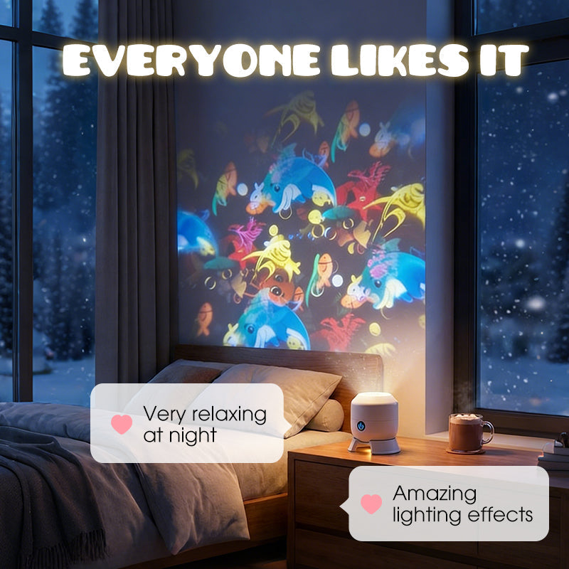 🐰✨Dynamic rotating LED projector light🐣🌸