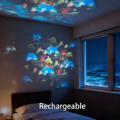 🐰✨Dynamic rotating LED projector light🐣🌸