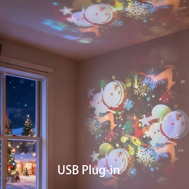 🐰✨Dynamic rotating LED projector light🐣🌸