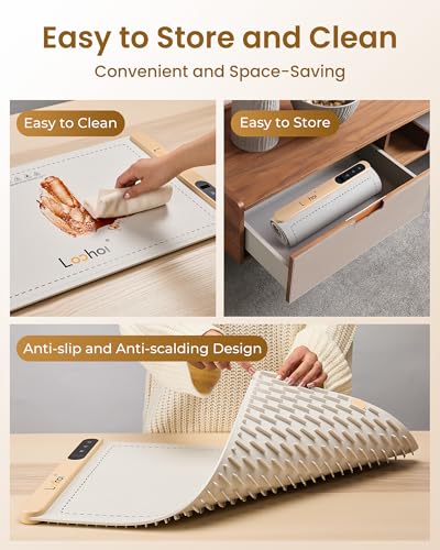 Full Surface Heating Food Warming Mat with 6 Temperature Settings