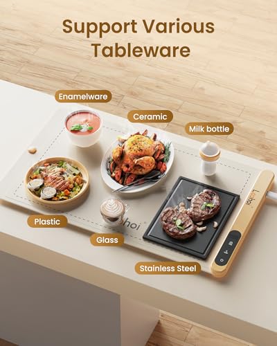 Full Surface Heating Food Warming Mat with 6 Temperature Settings