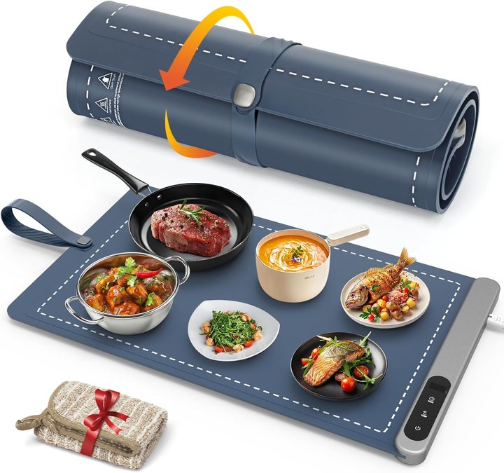Full Surface Heating Food Warming Mat with 6 Temperature Settings