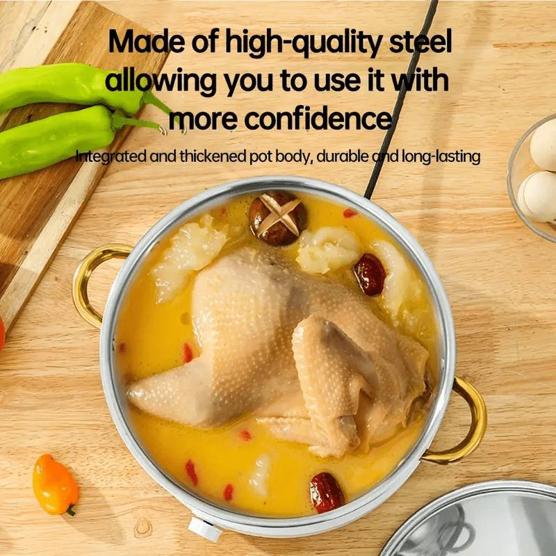 📢📢50%  OFF !! ⏰5-Piece Stainless Steel Cookware Set with Glass Lids