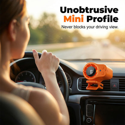 🌀Summer Hot Sale - ONLY $14.99!!💨50K+ SOLD!🚙Hands-Free Personal Cooling Fan with LED Display❄️🌬️
