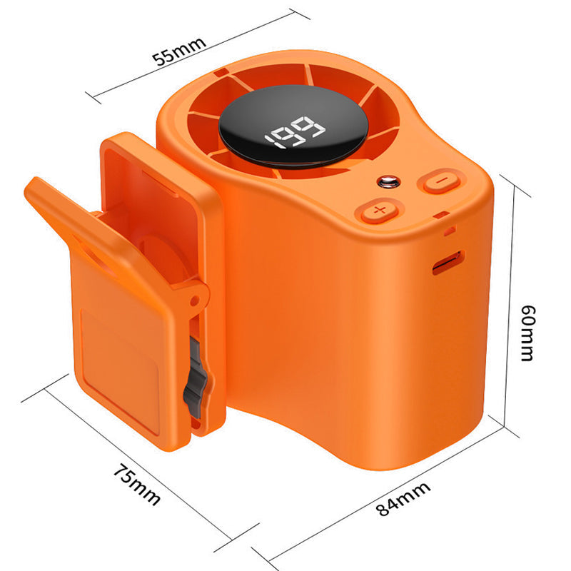 🌀Summer Hot Sale - ONLY $14.99!!💨50K+ SOLD!🚙Hands-Free Personal Cooling Fan with LED Display❄️🌬️