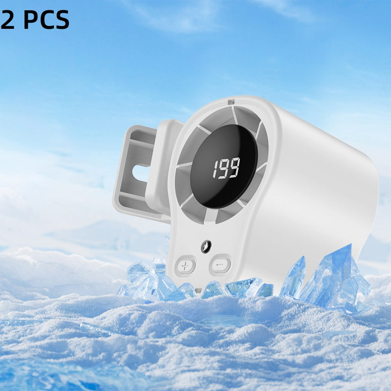 🌀Summer Hot Sale - ONLY $14.99!!💨50K+ SOLD!🚙Hands-Free Personal Cooling Fan with LED Display❄️🌬️