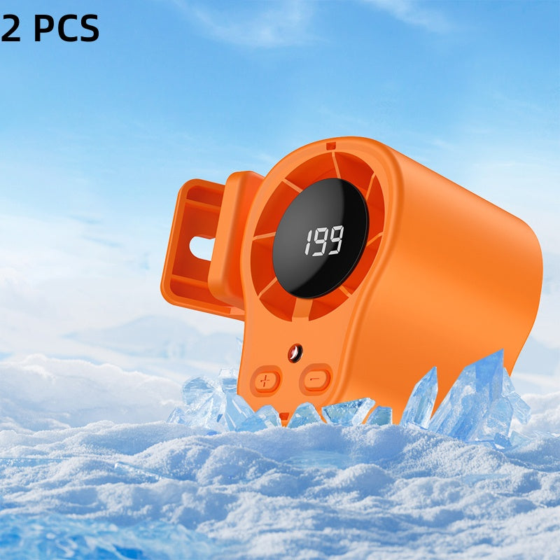 🌀Summer Hot Sale - ONLY $14.99!!💨50K+ SOLD!🚙Hands-Free Personal Cooling Fan with LED Display❄️🌬️