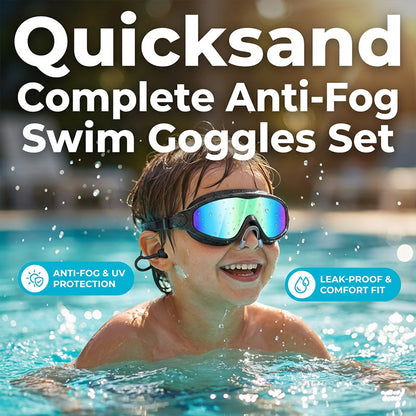 Anti-Fog Swimming Goggles 2-Pack with UV Protection