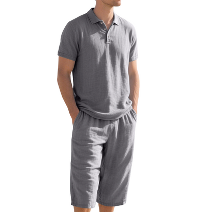 Men’s Linen Shirt and Casual Pants Set product image 13