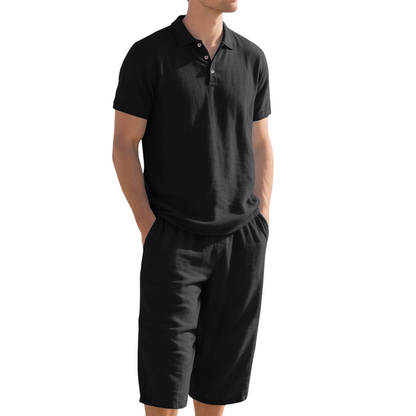 Men’s Linen Shirt and Casual Pants Set product image 14