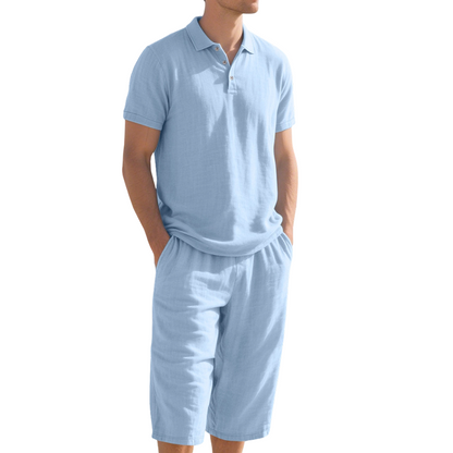 Men’s Linen Shirt and Casual Pants Set product image 16