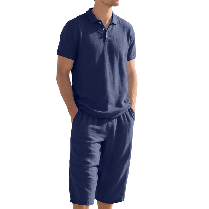 Men’s Linen Shirt and Casual Pants Set product image 17