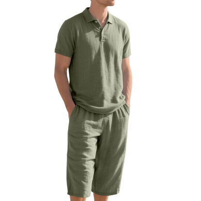 Men’s Linen Shirt and Casual Pants Set product image 18