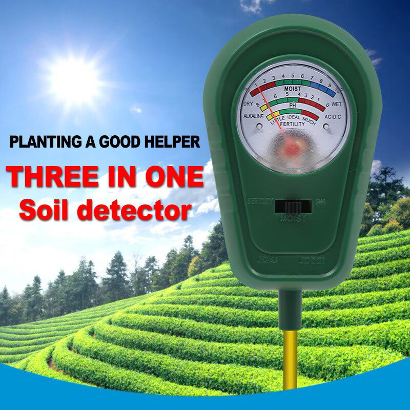 3-in-1 Soil Tester with Pointer Display