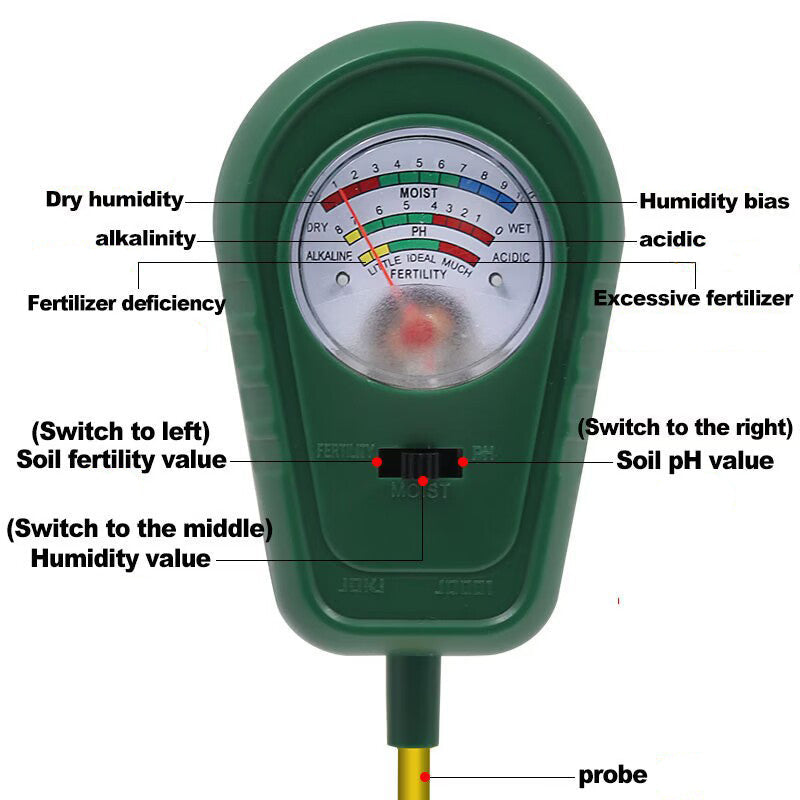 3-in-1 Soil Tester with Pointer Display product image 4