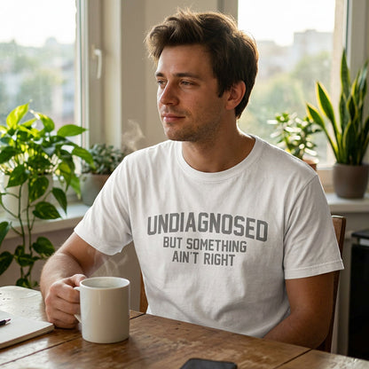 Funny “Undiagnosed” Slogan Printed T-Shirt product image 2