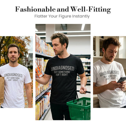 Funny “Undiagnosed” Slogan Printed T-Shirt product image 5