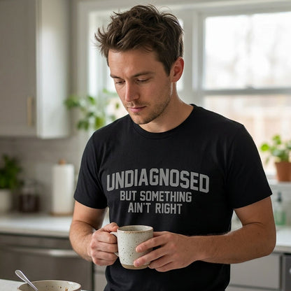 Funny “Undiagnosed” Slogan Printed T-Shirt product image 6
