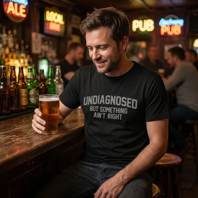 Funny “Undiagnosed” Slogan Printed T-Shirt product image 7