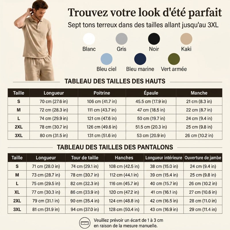Men’s Linen Shirt and Casual Pants Set product image 2
